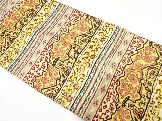 JAPANESEKIMONO / ANTIQUE HANASARA KIMONO FOR SUMMER PATTERN WOVEN / HO